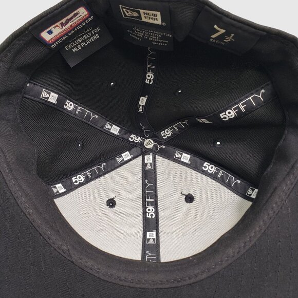 New Era 59FIFTY Chicago White Sox Hat 7 1/2 Black Fitted Cap MLB Custom “Dori”” - Picture 7 of 8